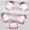 5 25x30mm Rose Faceted Acrylic Drop